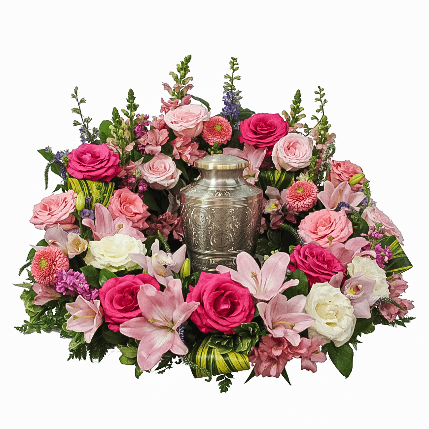 Urn Wreath- The Olivia – Flowers By Evelyn